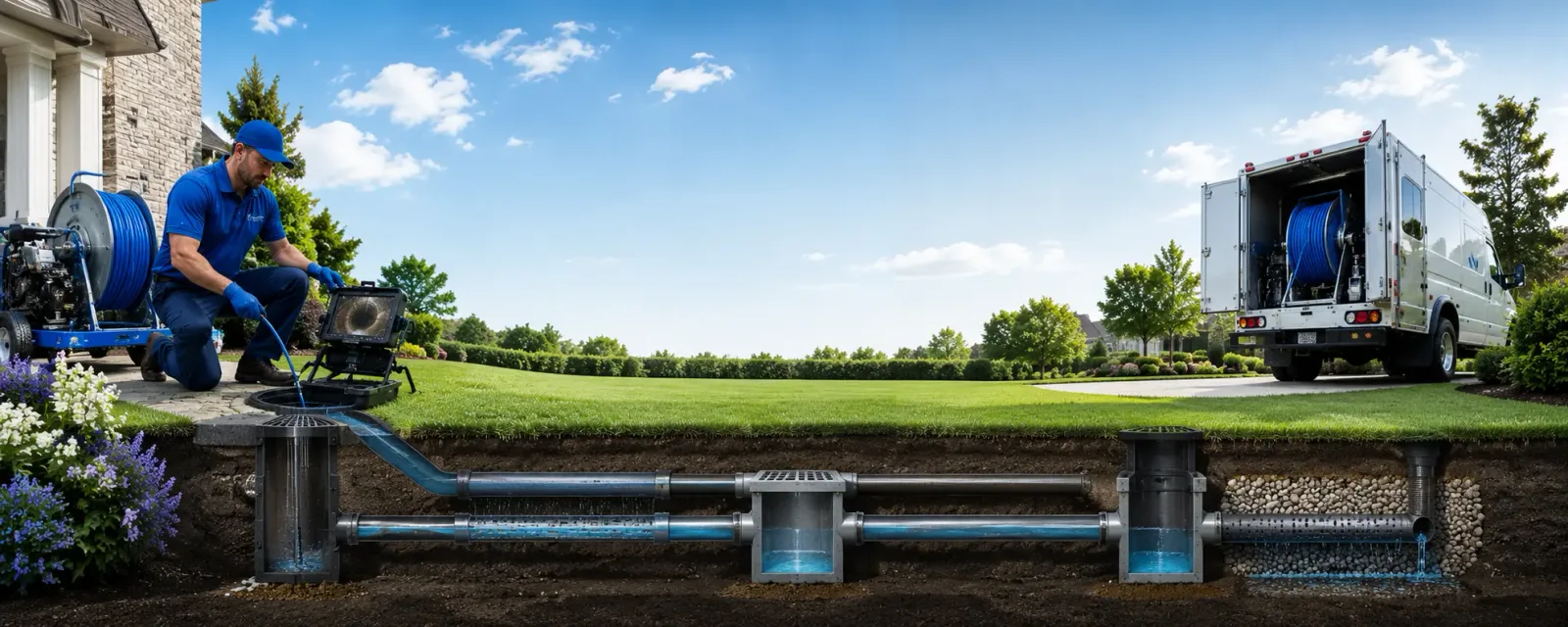 Outdoor drain cleaning information for Montrose, CA
